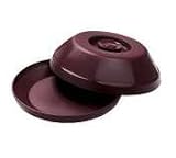 Heritage Cranberry Insulated Dome Covers - 12