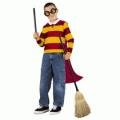 Bulk Savings 353028 Crimson Wizard Costume Set Size 7-10- Pack of 6