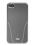 iSkin ARIPH4-GY1 Aura Hybrid Case for iPhone 4 & 4S  - 1 Pack - Retail Packaging - Gray
