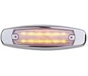 12 LED 6" Clearance Marker Light Amber with Clear Lens