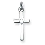 Sterling Silver Cross Pendant with 20 Inch Sterling Silver Chain
