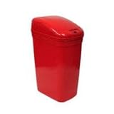 Nine Stars Infrared Medical Trash Can, Plastic, 7 Gallon, Red