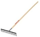 Ames True Temper Level Head Rake with 60-Inch with Chrome Ferrule #1853000