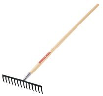 Ames True Temper Level Head Rake with 60-Inch with Chrome Ferrule #1853000