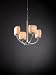 Justice Design Group Arch 4-Light Chandelier model number POR-8850-30-WAVE-NCKL Chand...