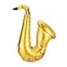40'' Gold Saxophone Shaped Metallic Balloons