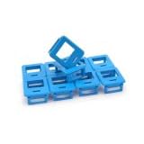 Cat. 5e Bezel for Distribution Panel Blue (10-Pack)