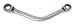 Westward 1LCX9 Ratchet Obstruction Wrench, 13/16 x 15/16