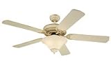 Monte Carlo 5HS52EWD Homeowner's Deluxe Espresso White Builder Ceiling Fan 52 Blade Span