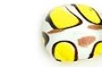 Improving Lifestyles Murano glass Ring white/yellow/black