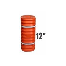 Eagle 1712OR Hi-Vis Column Protector, 24" Length x 24" Width x 42" Height, For 12" Column, Orange