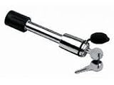 63217 Tow Ready Class 3 and 4 Trailer Receiver Hitch Ball Mount Lock, Stainless Steel Finish, 2 Matched Keys