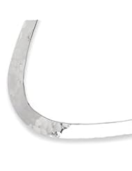 Sterling Silver 8mm Hammered Neck Collar QG1720"