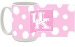 Kentucky Wildcats (Pink Polka Dot) 15oz Ceramic Mug