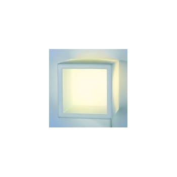 Lux-us Cube éclairant blanc/semi opaque/sans coussin d'assise