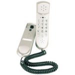 Audioline PETITE Telefon mit optischer Rufanzeige und beleuchtetem Tastaturfeld - 
