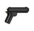 BrickArms Exclusive 2 to 4 Inch Scale Figure Style LOOSE Weapon M1911 .45 Cal Handgun