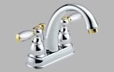 Delta 25995LF-CB-D Two Handle Centerset Lavatory Faucet, Chrome/Brass