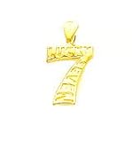Charm - 14kt Gold Lucky Number 7 Charm