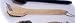 Kitchen & Housewares : Modern Home 18,, Long Wood Handle, Brass Bristle Grid Brush w/ Scraper , Leather Thong - WB3/WB3