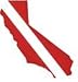 Trident State Dive Flag Stickers