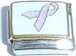 Clearly Charming Lavender Ribbon General Cancer Awareness Italian Charm