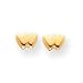 Sardelli - 14kt Polished Gold Double Heart Earrings
