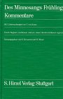 Des Minnesangs Fr&uuml;hling - Unter Benutzung der Ausgaben von Karl Lachmann und Moriz Haupt, Friedrich Vogt und Karl von Kraus: Des Minnesangs Fr&uuml;hling, Bd.3, Kommentare, in 2 Tln.: 2 Bde. - Hugo Moser, Helmut Tervooren, Carl von Kraus