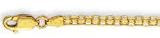 14k Yellow 2.9 mm Bizmark Link Anklet - 10 Inch