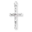 Sterling Silver Crucifix Pendant with 20 Inch Sterling Silver Chain