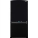 18 Cu. Ft. Black Pearl Freestanding Bottom Freezer Refrigerator
