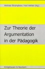 Produkt-Bild: Zur Theorie der Argumentation in der P&auml;dagogik