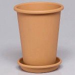 Euro3Plast 2117.45 Rosentopf 24 cm Konis rund mit Untersetzer