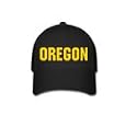 OREGON - State-series - Black Baseball Cap / Hat One Size Fits Most