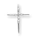 10k White Gold .20ct Diamond Cross Pendant
