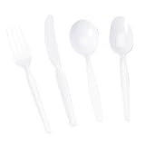 Heavy-Weight Plastic Soup Spoons, White, 100/Box DXSSH20