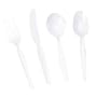 Heavy-Weight Plastic Teaspoons, White, 100/Box DXSTH20