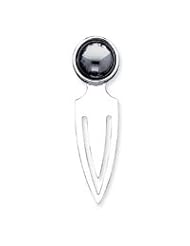Sterling Silver Hematite Book Mark