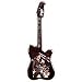 ELVIS WOODEN GUITAR SHAPED WOODEN WALL CLOCK WOOD
