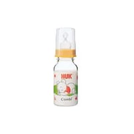 NUK (ヌーク) 哺乳びん シリコン ゴム付 120 ガラス ベビープー