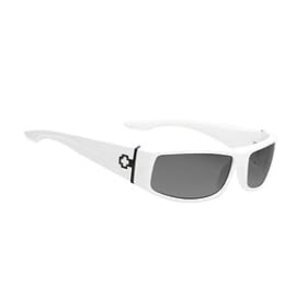 SPY OPTIC COOPER SHINY WHITE WITH GRAY LENS SUNGLASSES SHADES