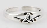 Sterling Silver Triquetra Toe Ring