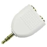 Scoobee iPod / MP3 player dual headphone splitter - white