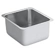 Moen S22352 Lancelot 16" x 14" Single Bowl Undermount Kitchen Sink Satin