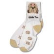 For Bare Feet Dog Breed Shih Tzu Roll Down Sock