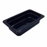 Camwear Food Pan Half Size - 2-1/2'' Deep Black