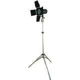 Adorama Budget Studio Monolight Flash Basic Kit with One 100 Watt Second Flash, Barndoor and 7' Light Stand.