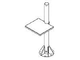 Peerless ACC833 Media Shelf Black