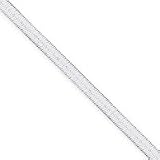 Sterling Silver 4.5mm Magic Herringbone Chain - 16 Inch - Italian