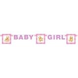 Sweet Bear Pink Baby Shower/Party Decoration - Banner